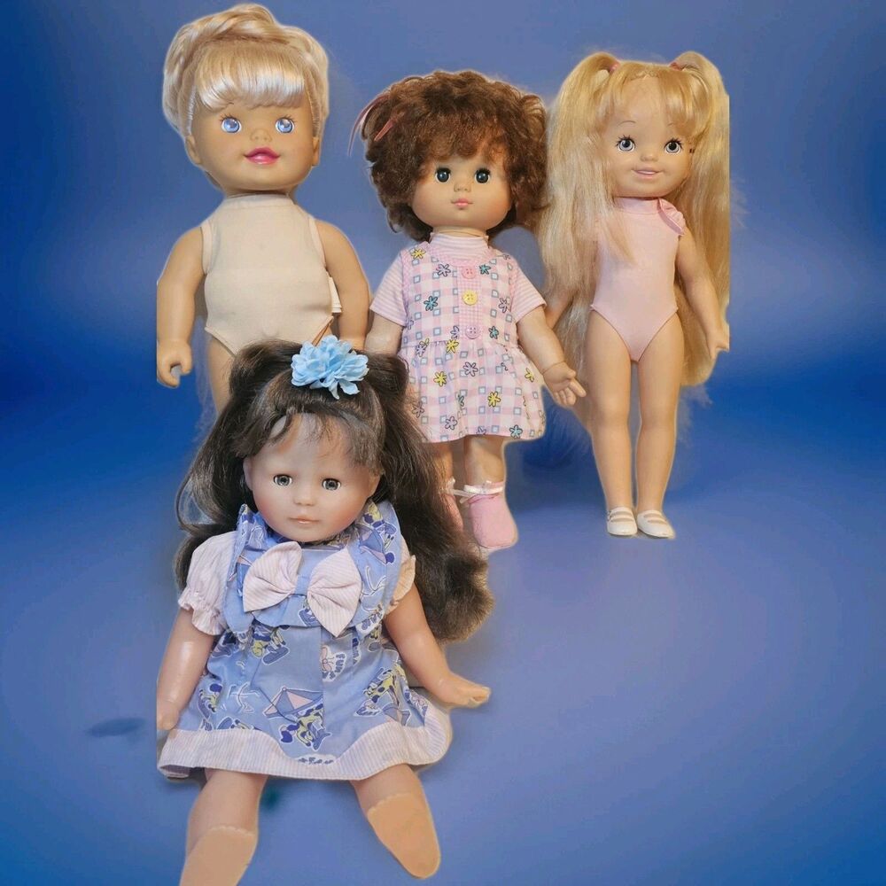 DOLL LOT - 4 DOLLS 🔵 K C Talking Cheerleader PRETTY CRAZY CURLS Corolle DARCI